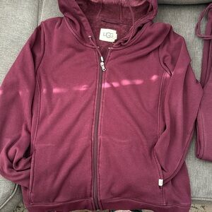 UGG - women's small front zip jacket and sweatpants. Very comfortable.